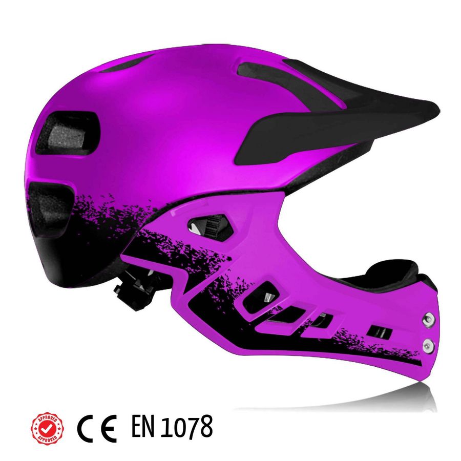 frezzo Rowdy Fullface Helm Viola violett Grösse S