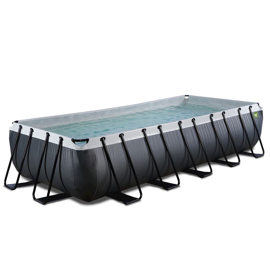 Pool inkl. Sandfilterpumpe 540x250x100 cm - Black Leather