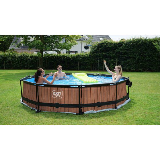 Pool inkl. Kartuschenfilter Pumpe 360x76 cm - Stone