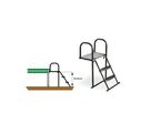 Trampolin Plattform mit Leiter S