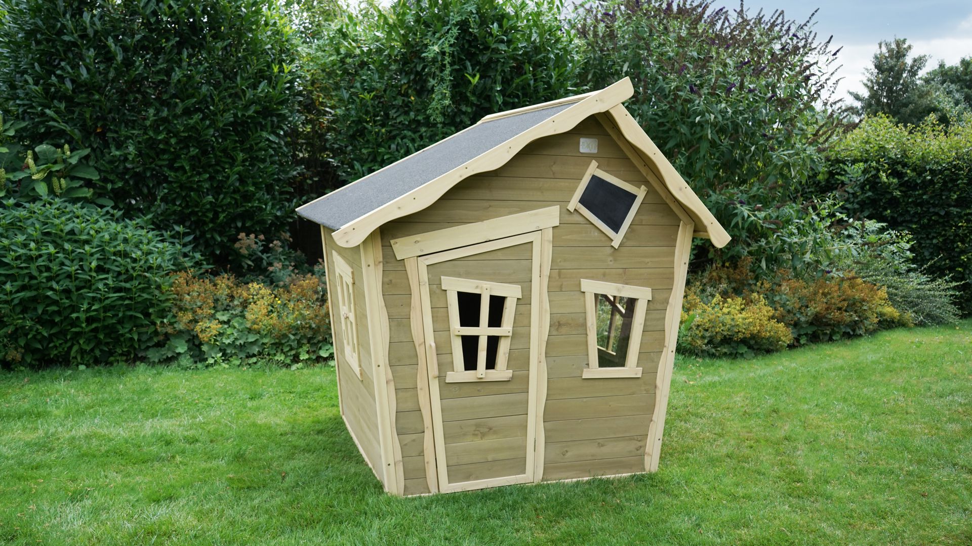 Crooky 100 Holzspielhaus - graubeige