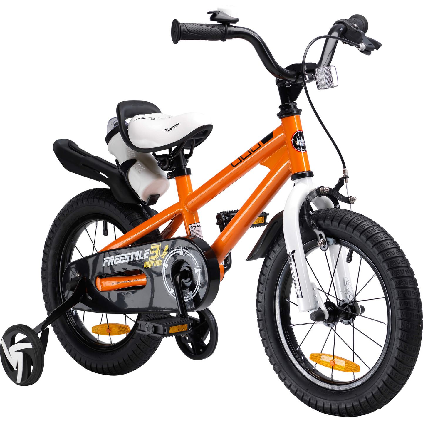 Freestyle 14 Zoll Kindervelo mit Getränkehalter orange