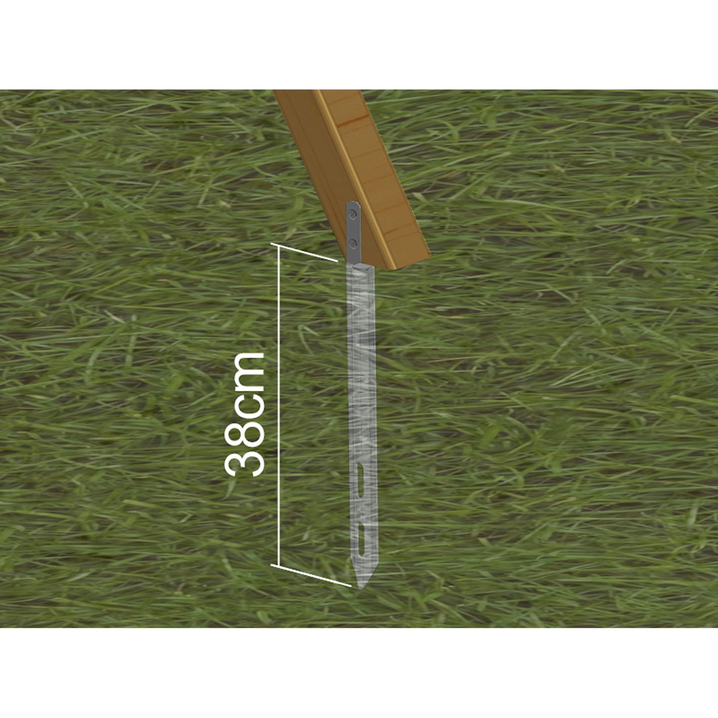 Ankerset für Spielgeräte und Spielhäuser (4 Stück)