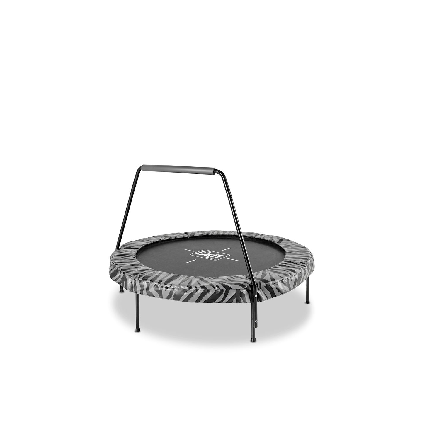Tiggy junior Trampolin mit Bügel ø140cm - schwarz/grau