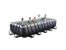 Pool inkl. Sandfilterpumpe 540x250x100 cm - Black Leather