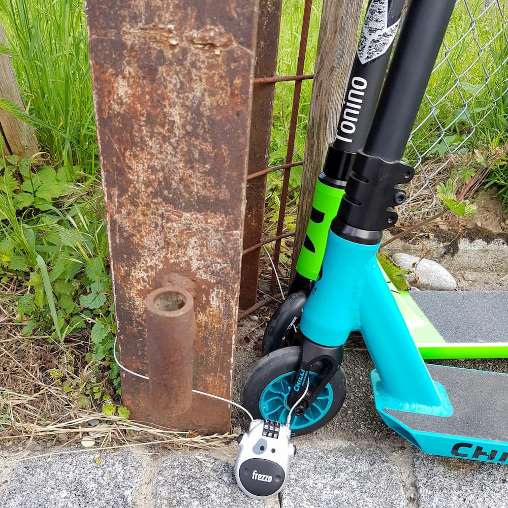 Zahlenkabelschloss Kuh silber