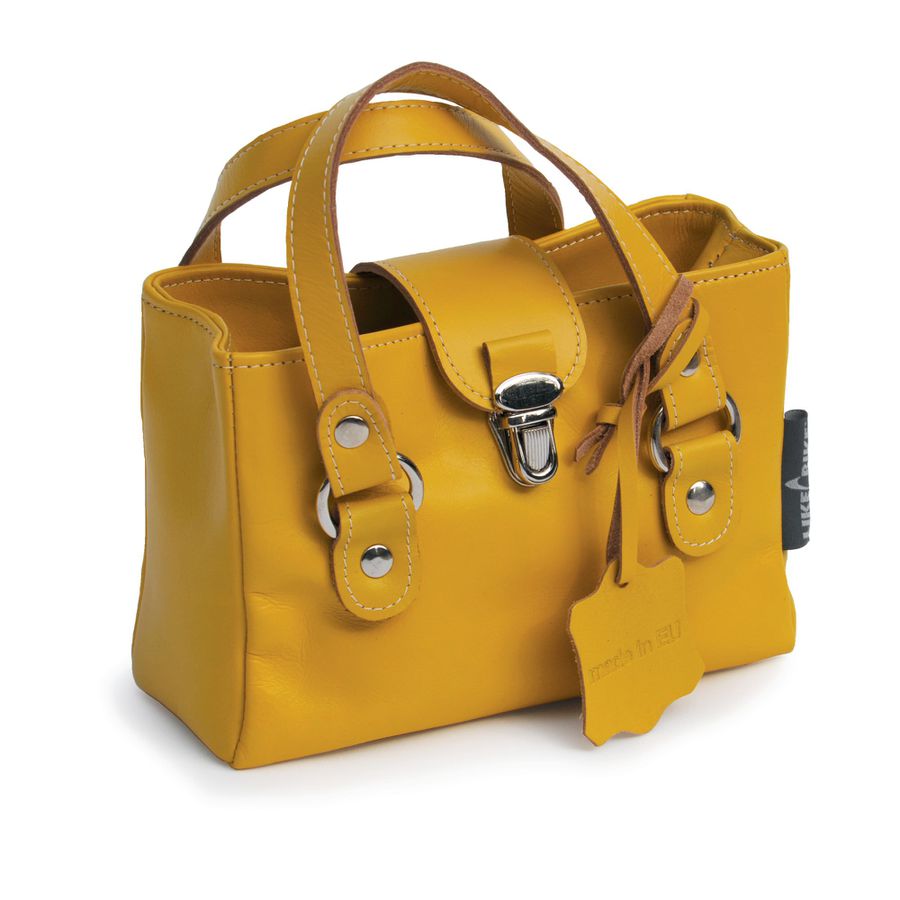 Handtasche für Kinder Leder gelb