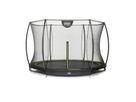Silhouette Bodentrampolin ø305cm mit Sicherheitsnetz - schwarz
