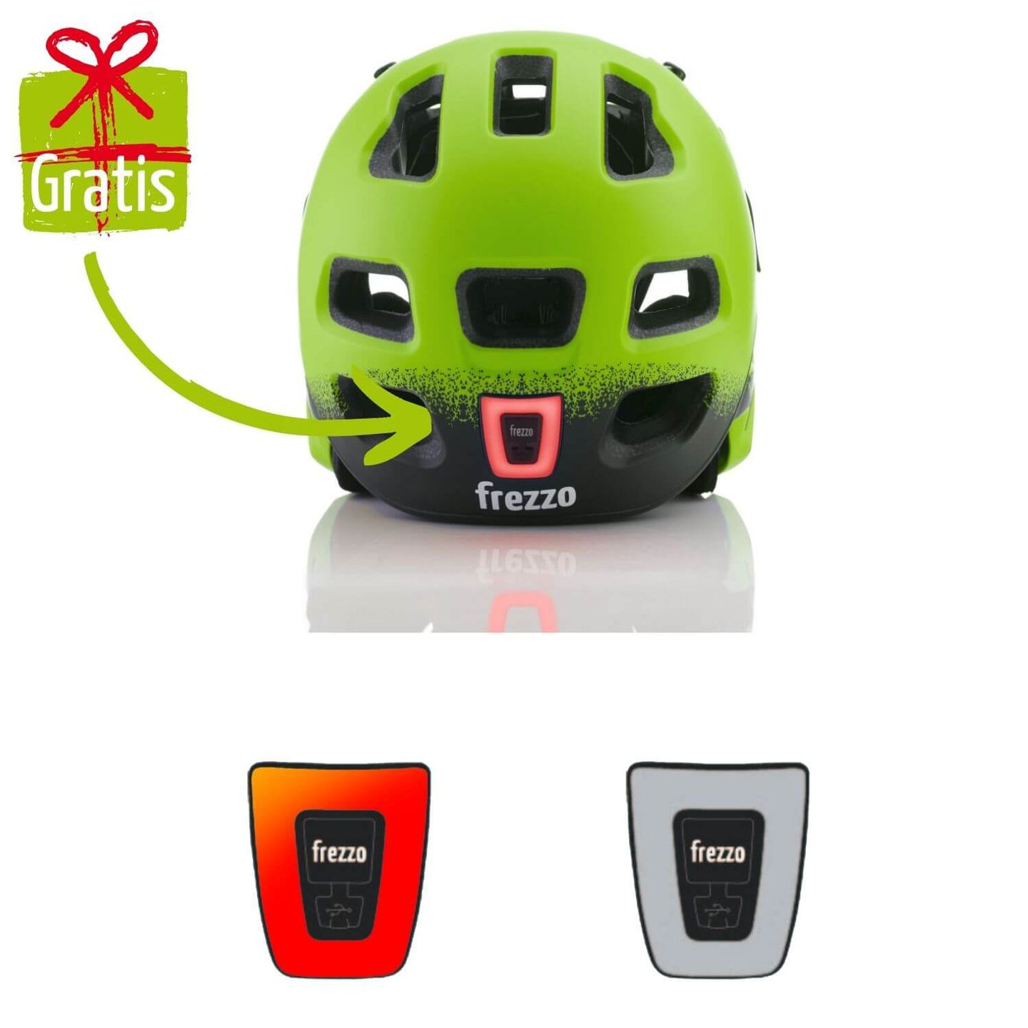 frezzo Rowdy Fullface Helm Frog grün Grösse S