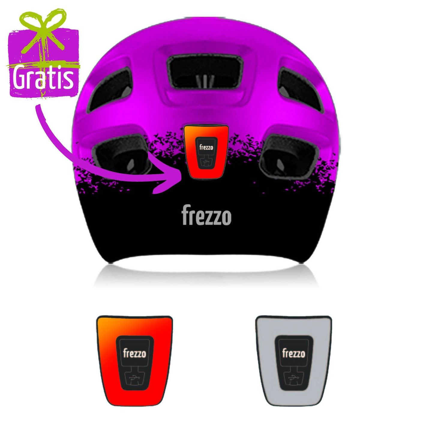 frezzo Rowdy Fullface Helm Viola violett Grösse S