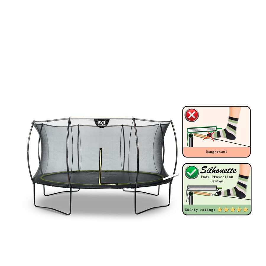 Silhouette Trampolin ø427cm - schwarz