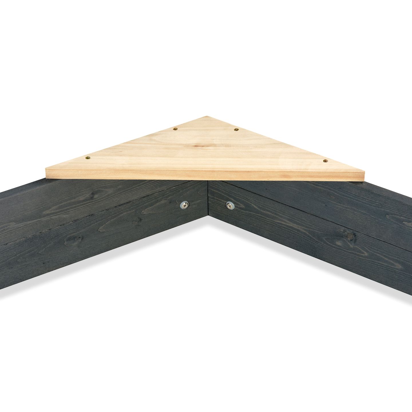 Aksent Holzsandkasten sechseckig 160x140cm