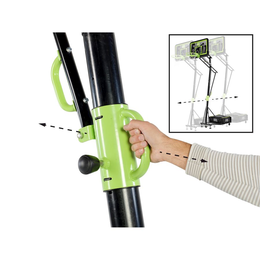 Galaxy Basketballkorb auf Rädern Black Edition