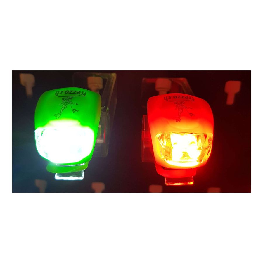 Flexibles Silikon Licht-Set grün rot