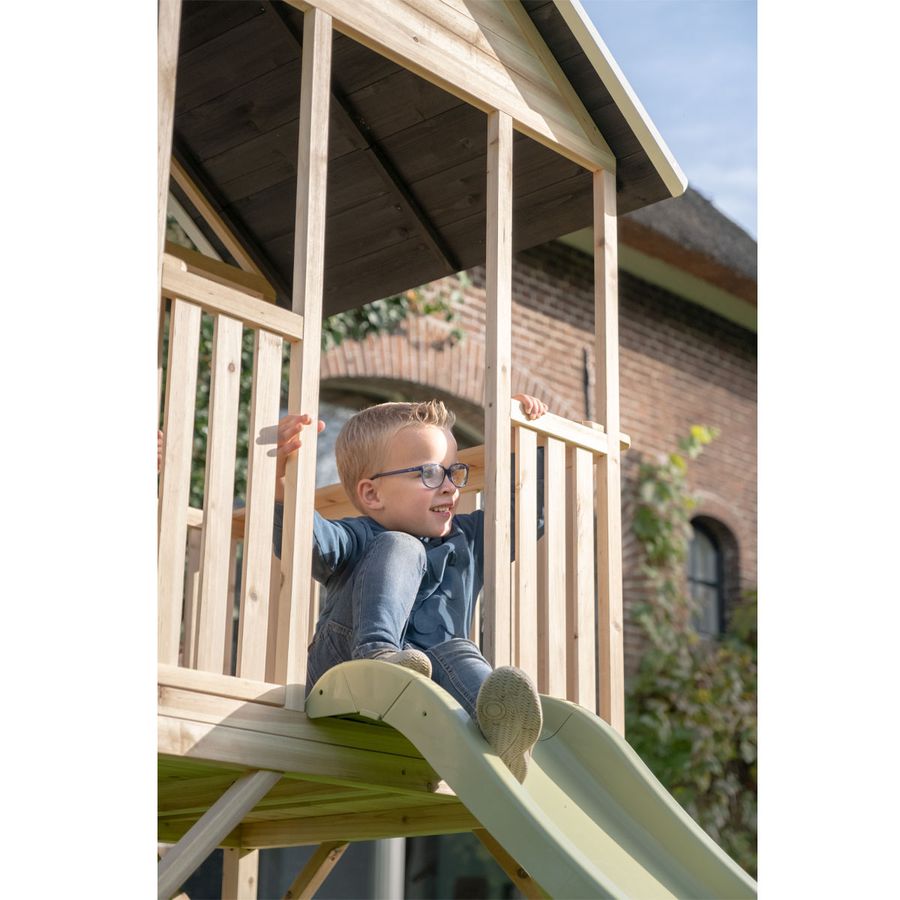 Panorama 550 Spielhaus mit Rutsche, Balkon und Küche