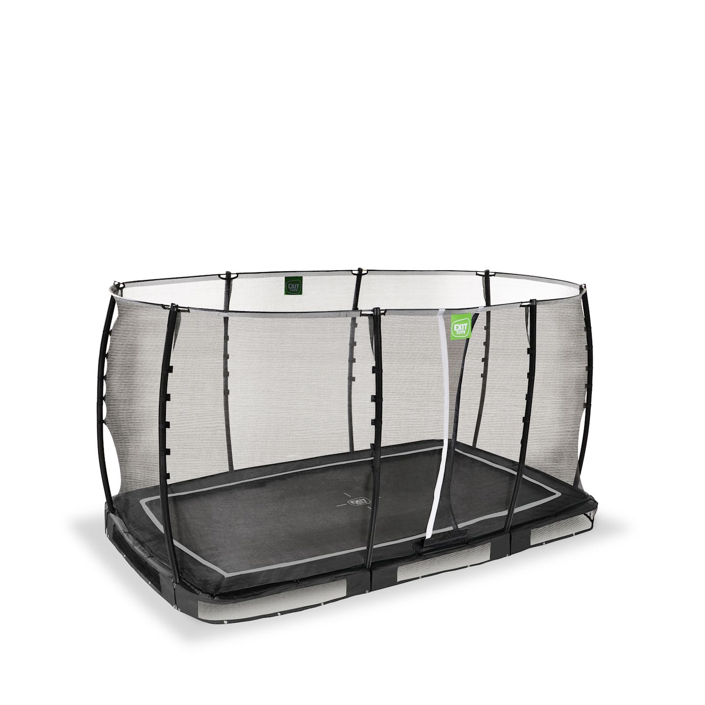 Allure Classic Bodentrampolin 214x366cm - schwarz