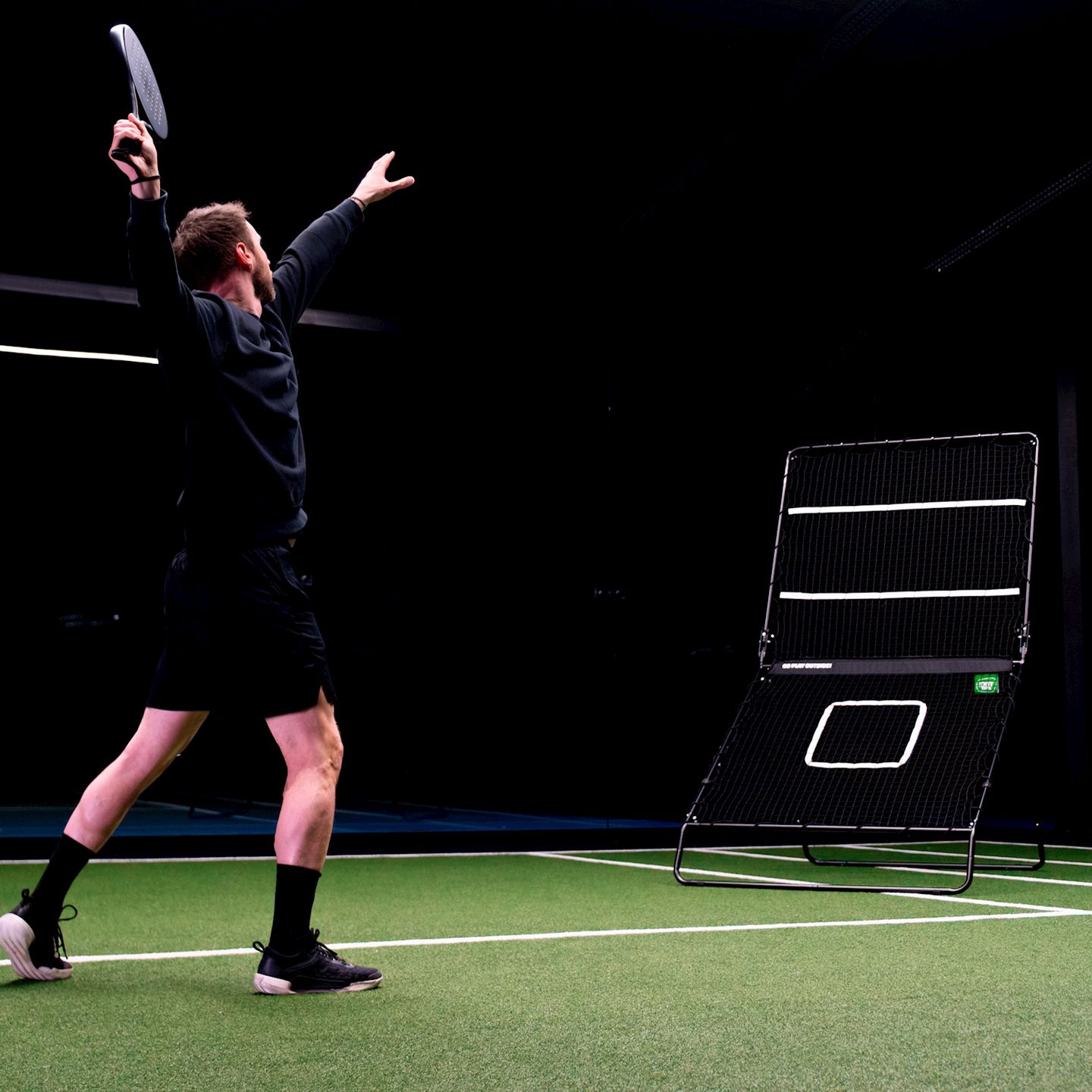 Smash Padel Rebounder 202x124 cm schwarz