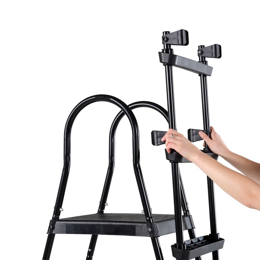 Poolleiter für Rahmenhöhen von 108-122 cm - schwarz