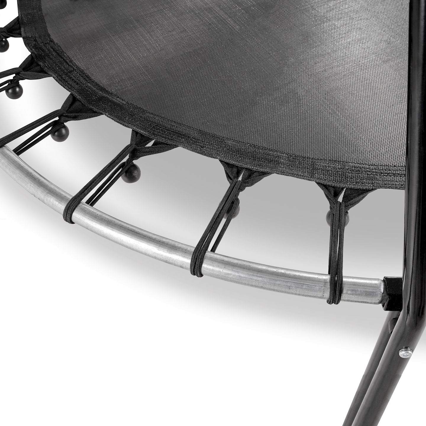 Tiggy junior Trampolin mit Bügel ø140cm - schwarz/grün