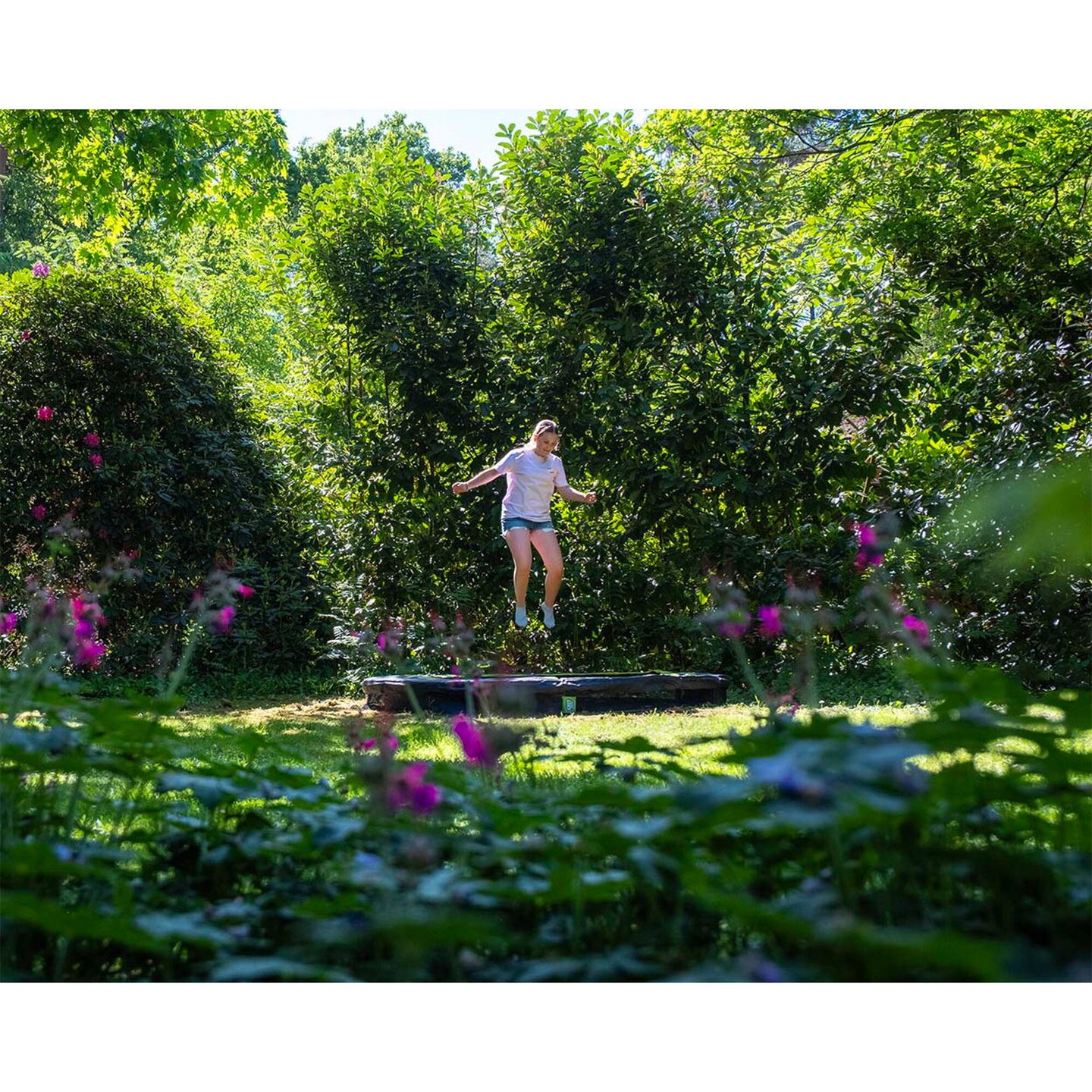 Silhouette sports Bodentrampolin ø305cm - schwarz