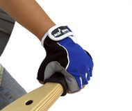 7010011-11 - Kurzfinger Handschuh blau Grösse XS