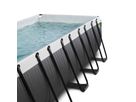 Pool inkl. Sandfilterpumpe 540x250x100 cm - Black Leather