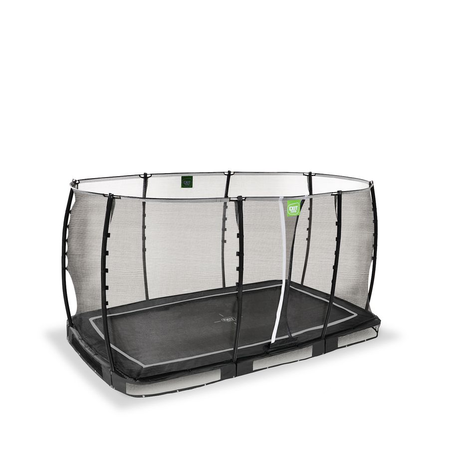 Allure Classic Bodentrampolin 214x366cm - schwarz