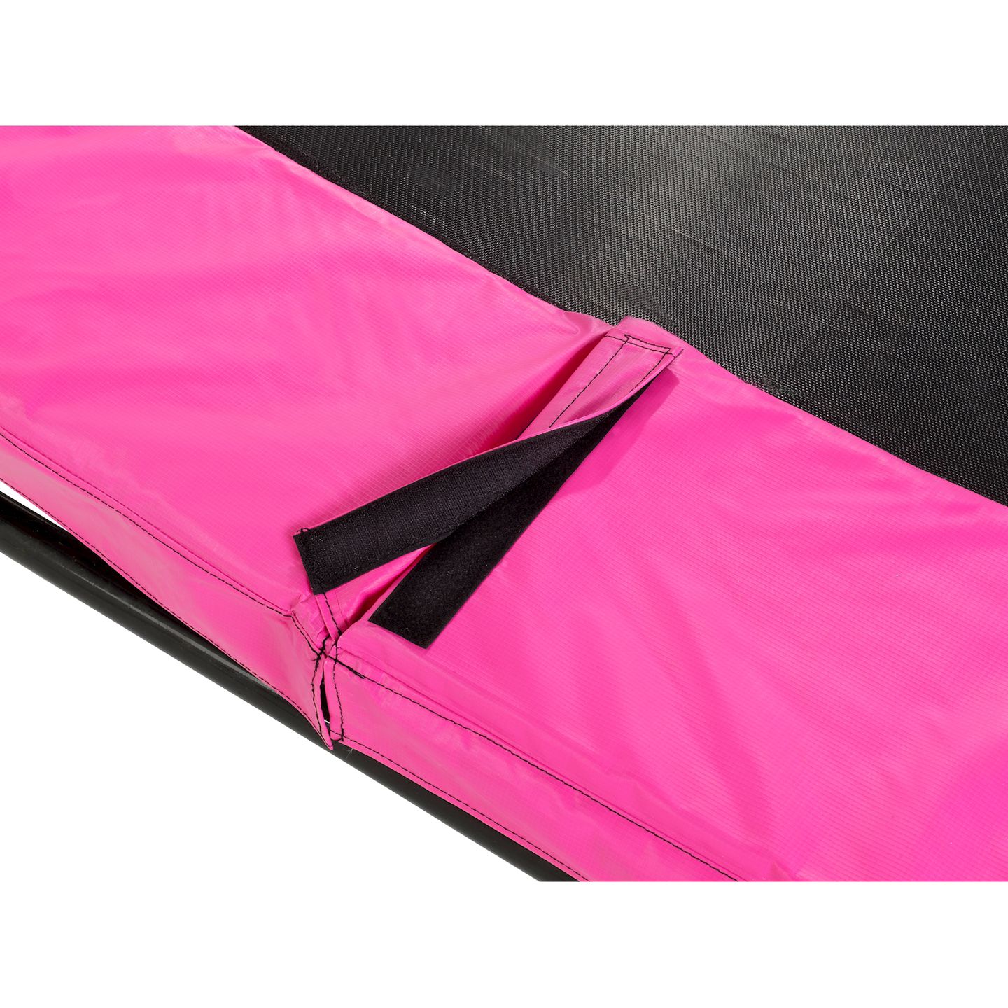 Silhouette Bodentrampolin ø244cm mit Sicherheitsnetz - rosa