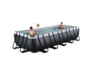 Pool inkl. Sandfilterpumpe 540x250x100 cm - Black Leather
