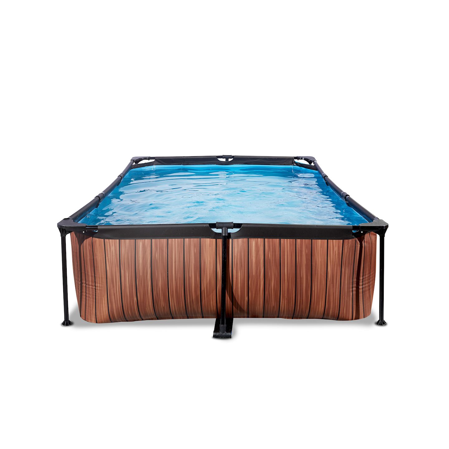 Pool inkl. Kartuschenfilter Pumpe 300x200x65 cm - Wood