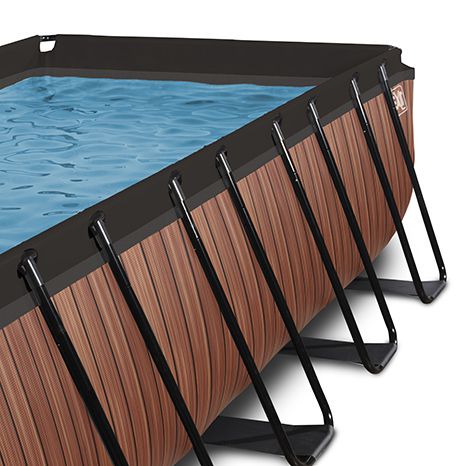 Pool inkl. Sandfilterpumpe 540x250x100 cm - Wood