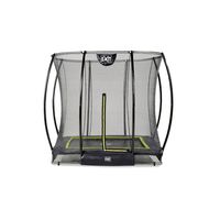 Silhouette Bodentrampolin 153x214cm mit Sicherheitsnetz - schwarz