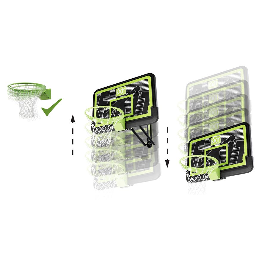 Galaxy Basketballkorb für Wandmontage inkl. Dunkring Black Editio