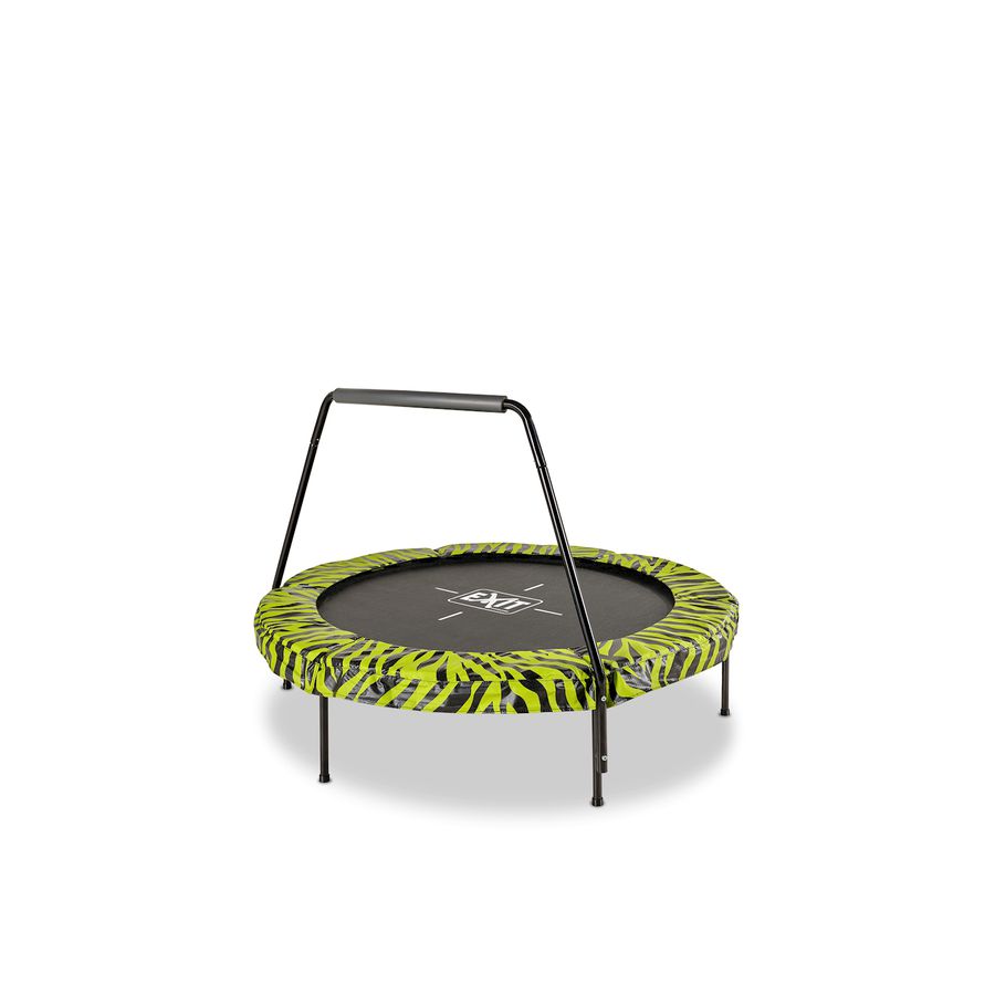 Tiggy junior Trampolin mit Bügel ø140cm - schwarz/grün