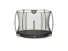 Silhouette Bodentrampolin ø244cm mit Sicherheitsnetz - schwarz