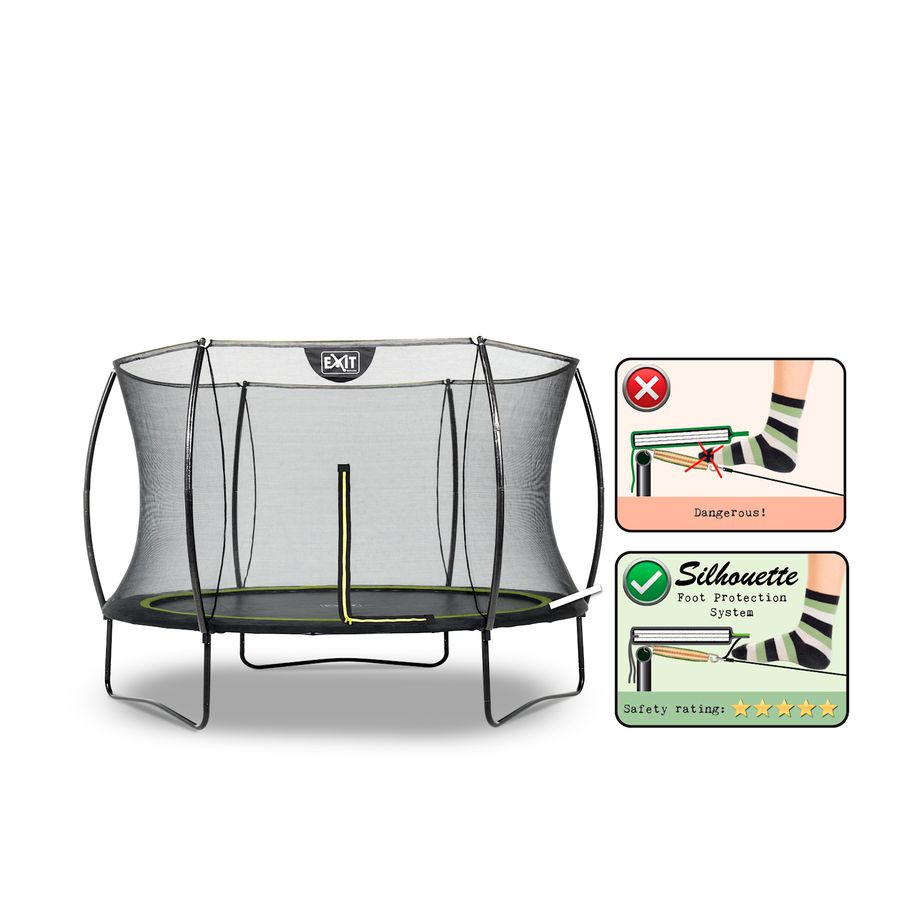Silhouette Trampolin ø305cm - schwarz