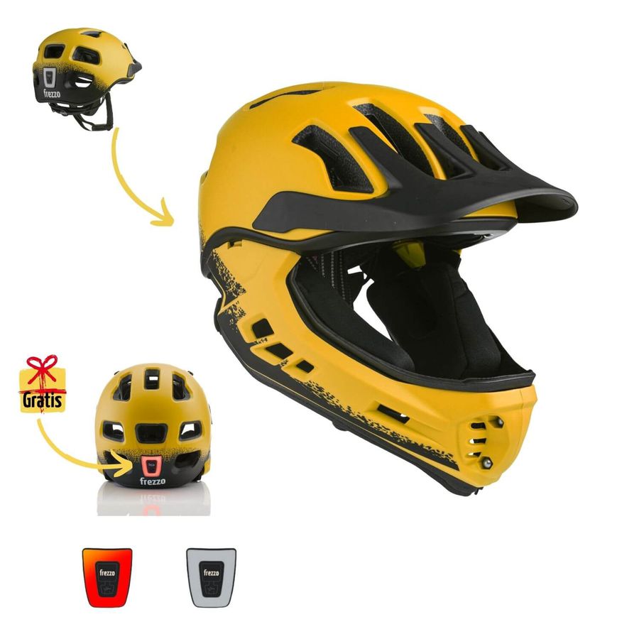 frezzo Rowdy Fullface Helm Sunny gelb