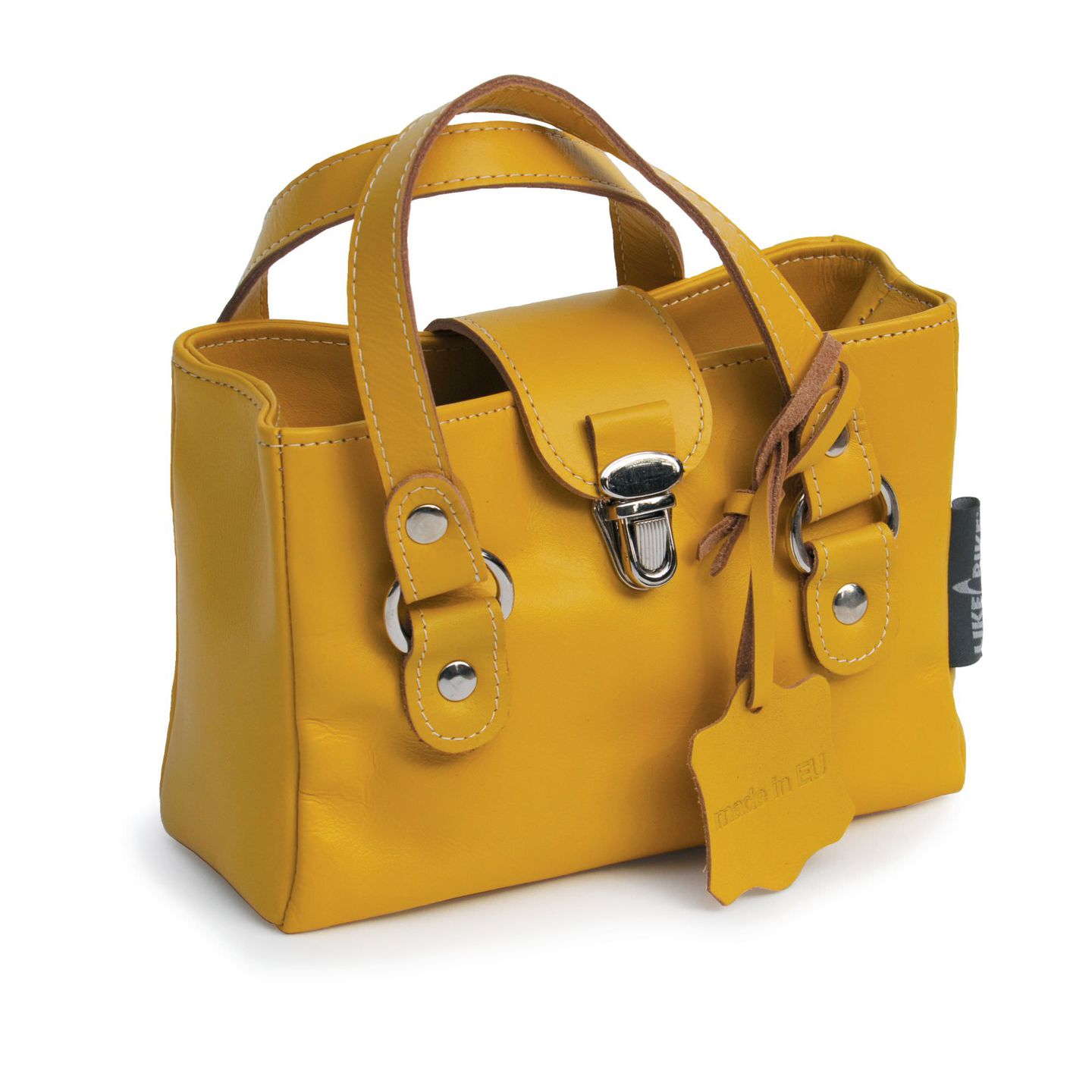 Handtasche für Kinder Leder gelb