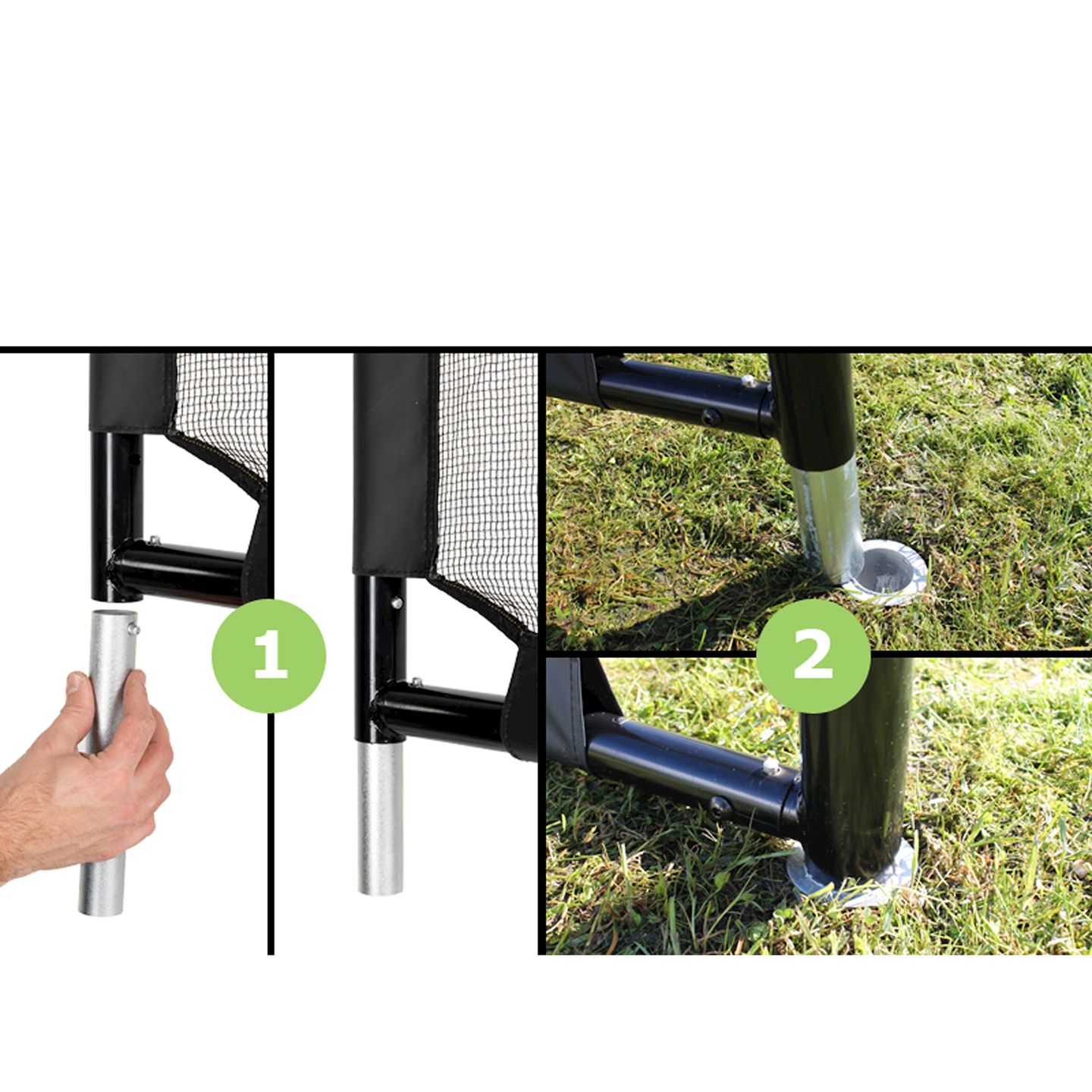 Forza Stahl Tor 500x200 cm schwarz