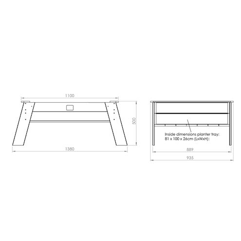 Aksent Sandtisch XL