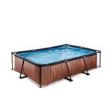 930.0032.10 - Pool inkl. Kartuschenfilter Pumpe 300x200x65 cm - Wood