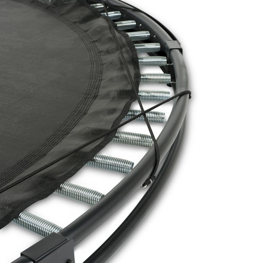InTerra ebenerdige sports Trampolin ø427cm - schwarz