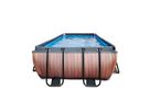 Pool inkl. Sandfilterpumpe 400x200x100 cm - Wood