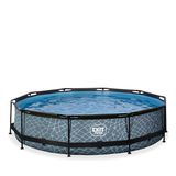 930.1212.99 - Pool inkl. Kartuschenfilter Pumpe 360x76 cm - Stone