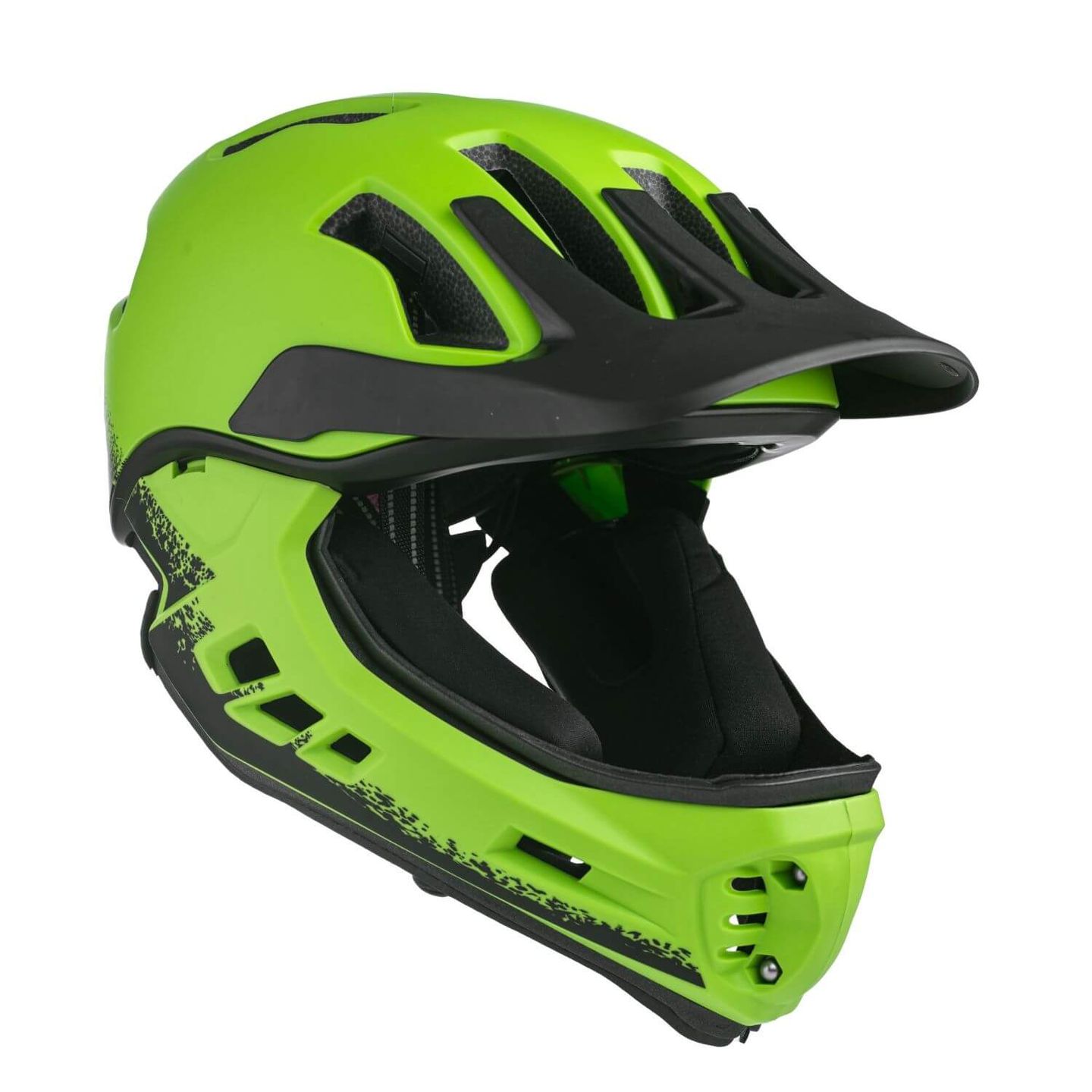 frezzo Rowdy Fullface Helm Frog grün Grösse S