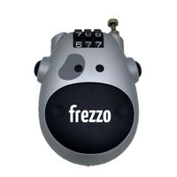 Zahlenkabelschloss Kuh silber