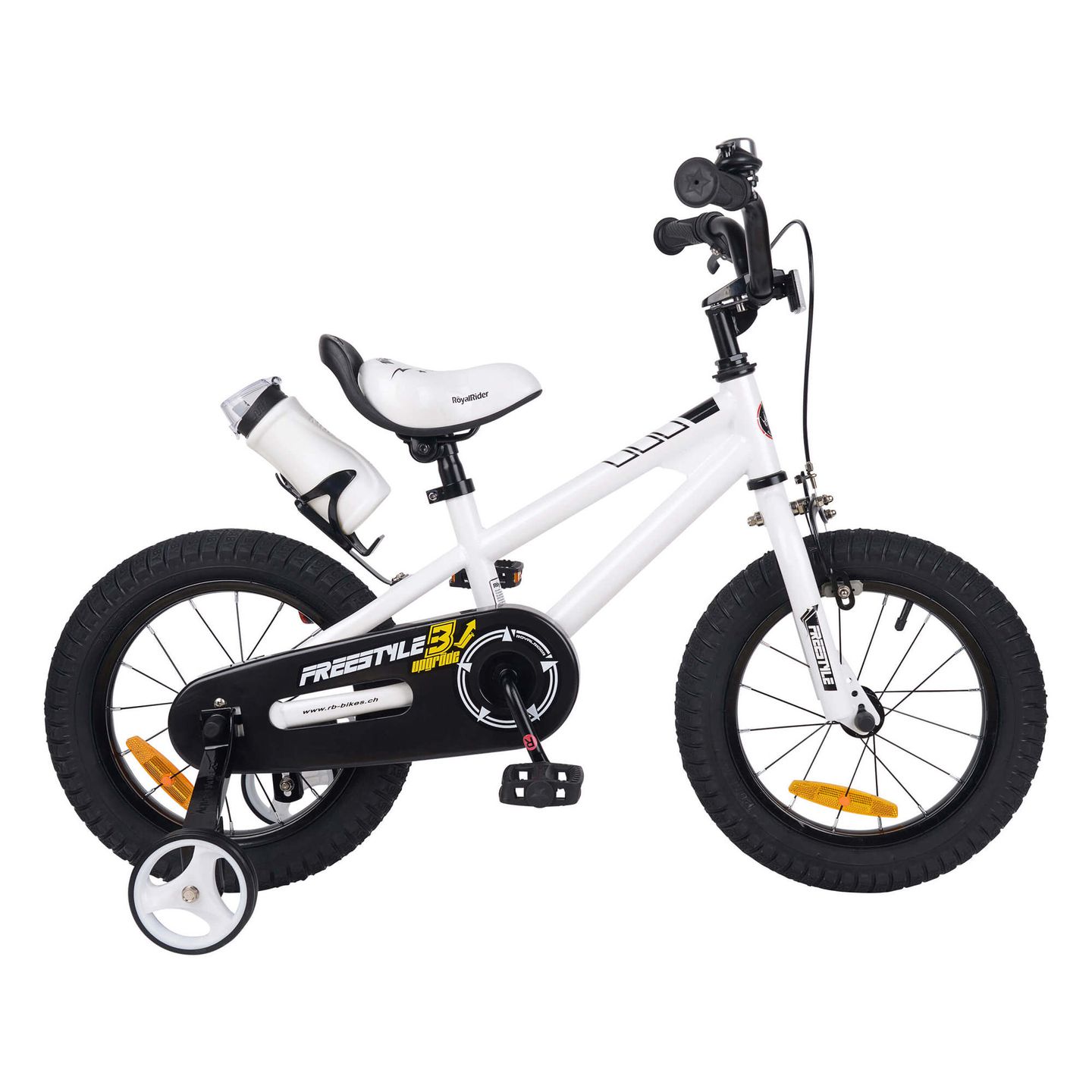 Freestyle 14 Zoll Kindervelo mit Getränkehalter Weiss