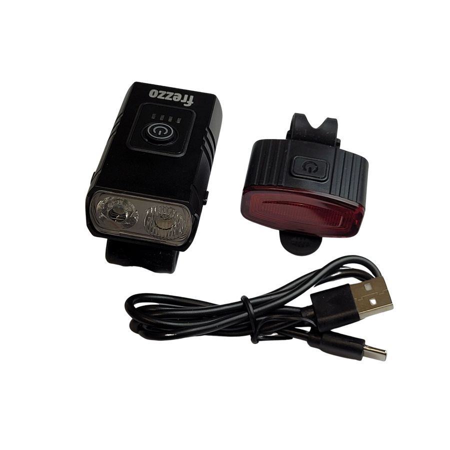 Velolicht Set TopLight Front- und Rückscheinwerfer mit USB-C Akku