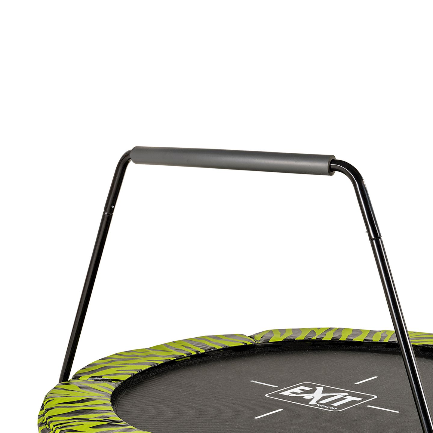Tiggy junior Trampolin mit Bügel ø140cm - schwarz/grün
