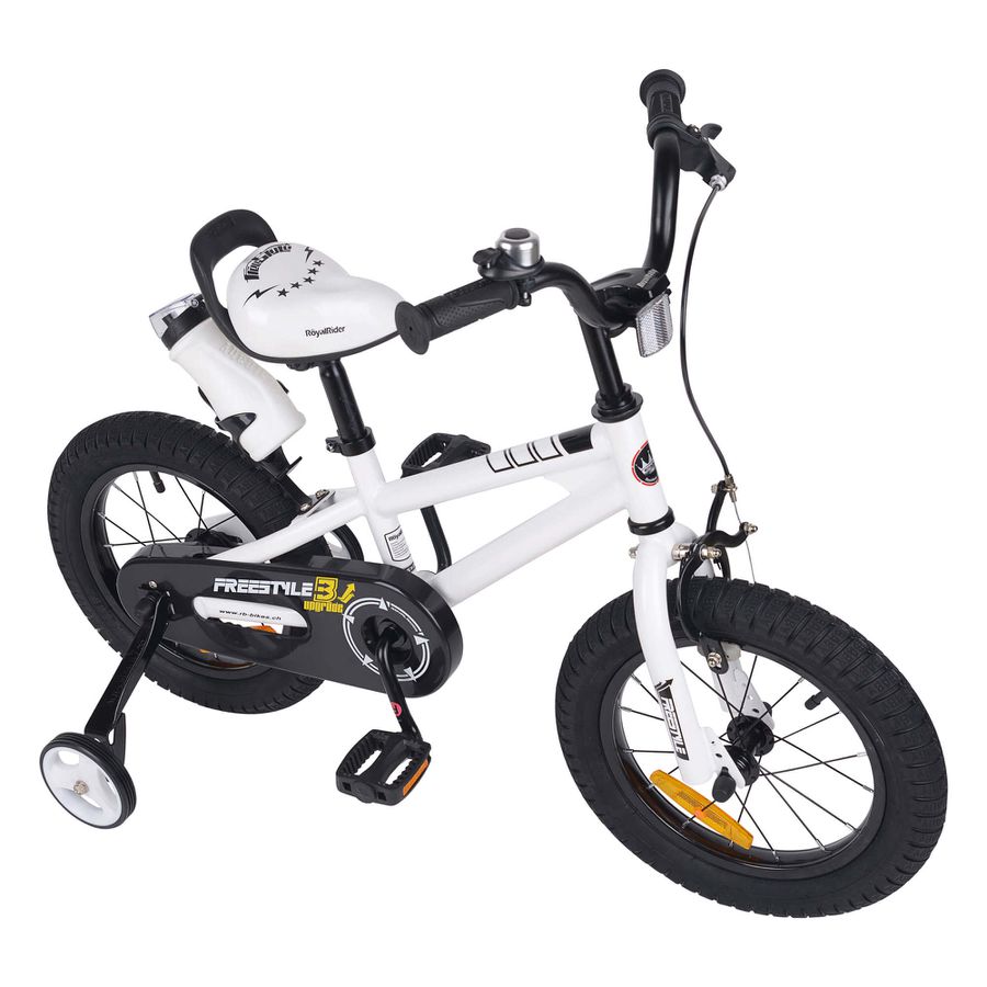 Freestyle 14 Zoll Kindervelo mit Getränkehalter Weiss